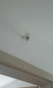 Beltéri előszoba lámpa felszerelve